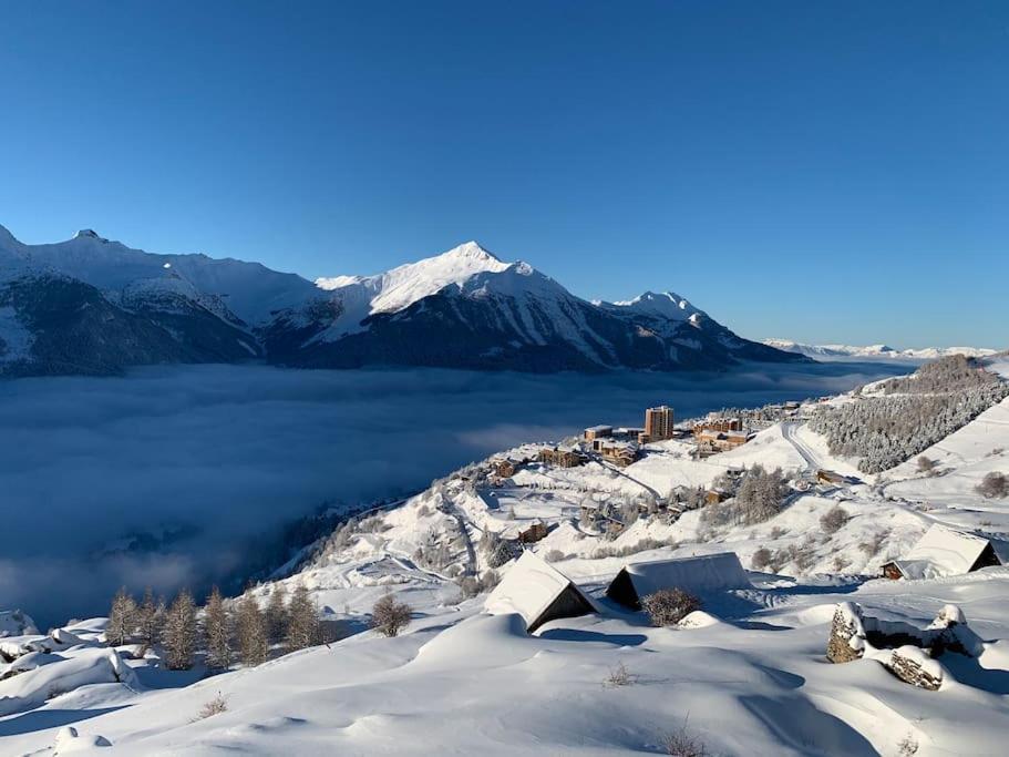 Superbe Chalet Avec Vue Montagne Orcières Zewnętrze zdjęcie